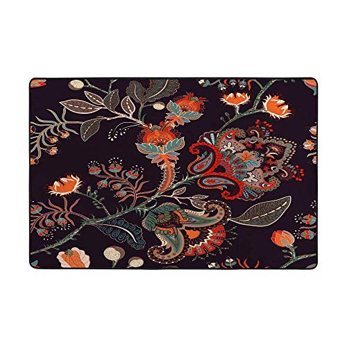 Tapis de sol lavable facile à nettoyer grand tapis anti-glisse