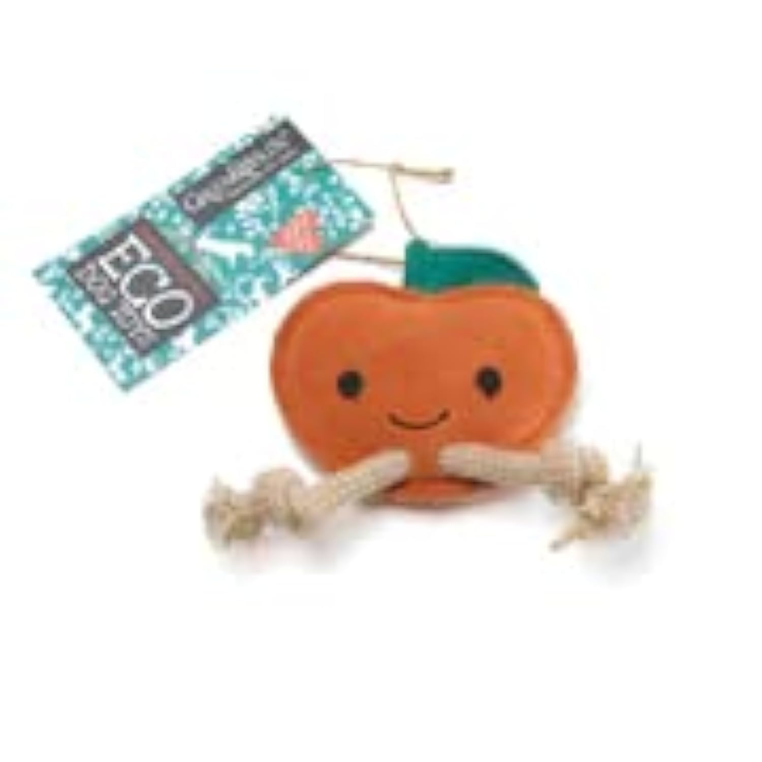 Green & Wilds Sancho the Satsuma dog toy (Suede & Rope)