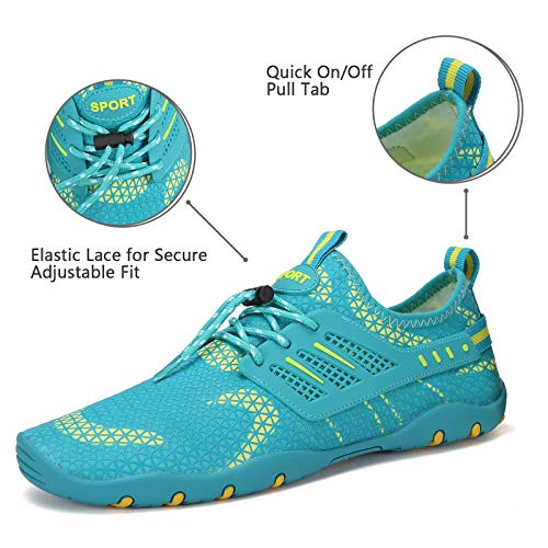 Image of WateLves Water Shoes Mens Womens Beach Swim Shoes Quick-Dry Aqua Socks Pool Shoes for Surf Yoga Water Aerobics
