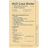 HUD Case Binder (Manila Color) Pack of 25 Used to Submit Loans under FHA Loan