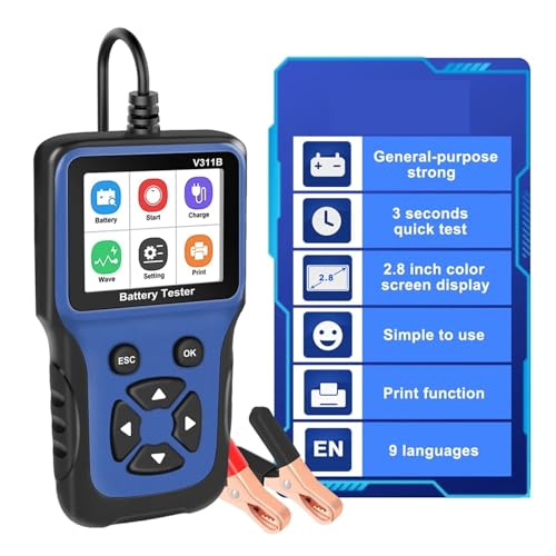 Herramienta diagnóstico automotriz y detector de baterías de 12 voltios 2