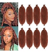 Kossys 8 Packs Springy Afro Twist Hair 16 INCH Pre-fluffed Naturaly Twist for Protective Styling ...