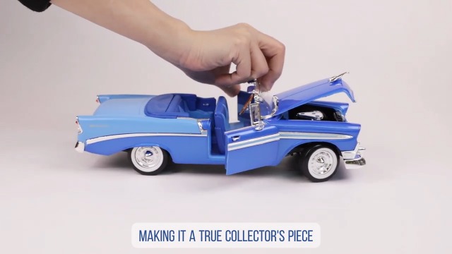 Miniature Chevrolet Bel Air 1/18 ACME Bel Air Noire/Décorer Big Daddy Ed Roth 1957 - Voiture