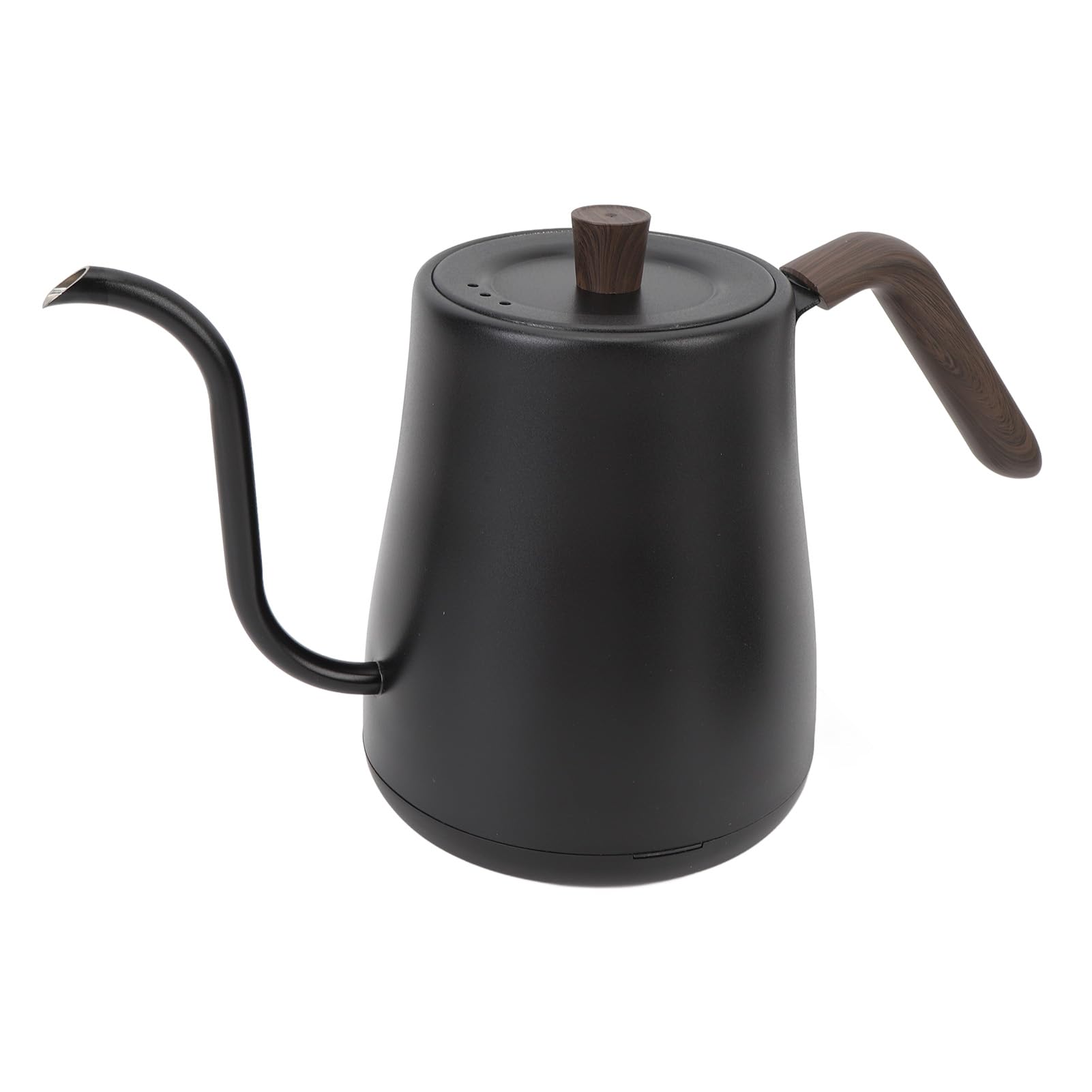 Hervidor Eléctrico de Cuello de Cisne con Asalto Automático Ergonómico para Versiones Seguras Ideal para café y té Negro Madera Diseño de Grano 220V (EU enchufe 220V)