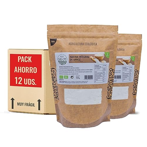 ECO SALIM - HARINA INTEGRAL DE ARROZ BIO PACK 12 UDS.