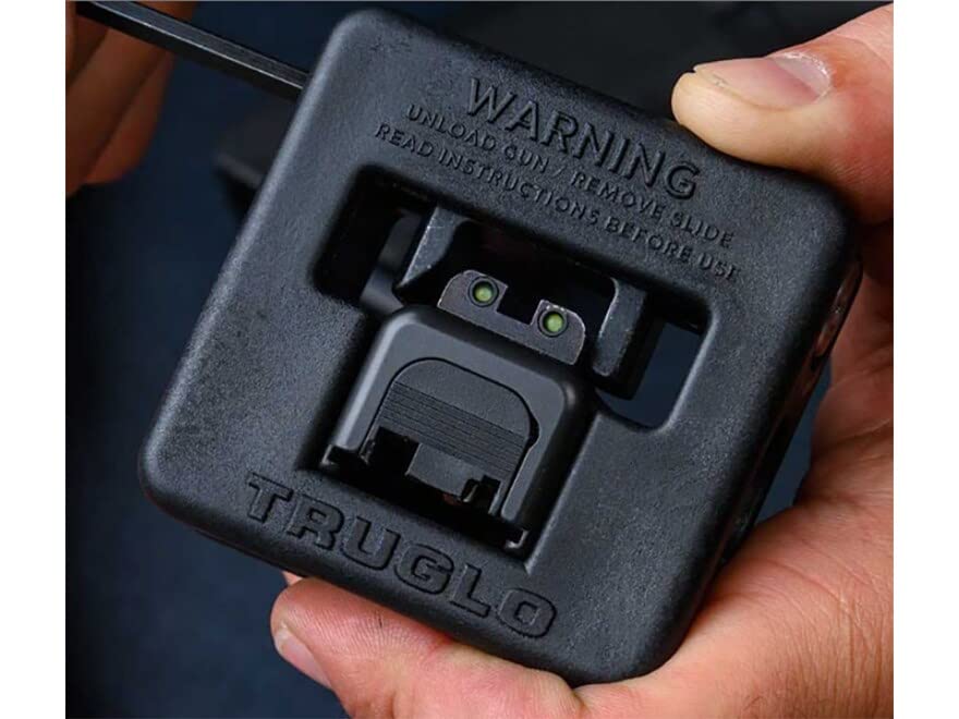 Image of TRUGLO Portable and Durable Steel Rear and Front Sight Installation and Removal Tool with Mounted Sights for Hunting