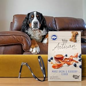   s-Dog-Treats-Large-Artisanal-Maple-Bacon-Blueberry-16-oz-Bundle-Pet-Training-Stainless-Steel-clicker-Whistle-ultrasonic-Cookie-Dog-Healthy-Dog-Biscuits-Pack-of-4