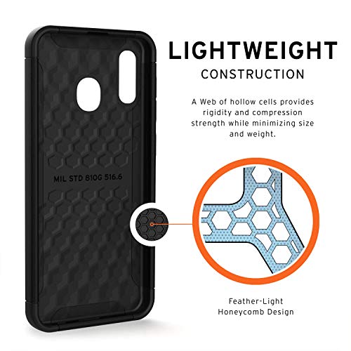 Urban Armor Gear Uag Designed For Samsung Galaxy A20/A30 Case Rugged Shockproof Thin Protective Cover, Scout [Black] #TOP5
