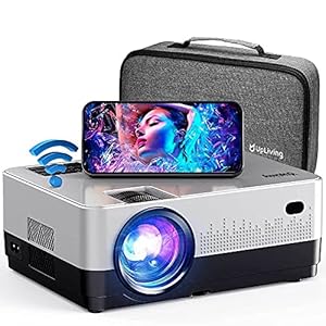 UpLiving™ LCD Mini Beamer met WiFi | Met Bluetooth | 1080P Full HD | 7.500 Lumen | Projector – Mini Beamer – Draagbare Pocket Beamer – Afstandsbediening – Draagtas
