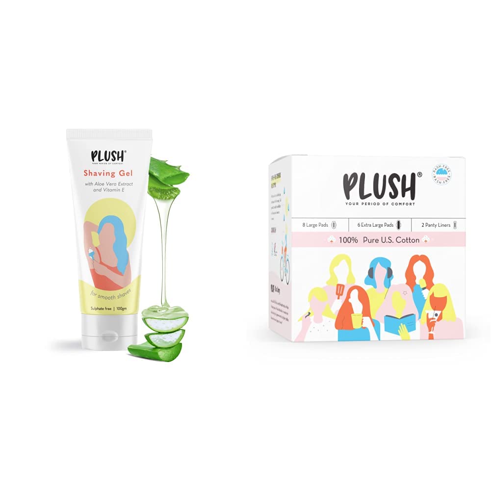 See full amazon price history chart for PLUSH All Natural Shaving Gel for Women with Aloe Vera & Vitamin E Extracts & 100% Pure US Cotton Ultra-Thin Rash Free Natural Sanitary Pads for Women | Vegan & Paraben Free|For Normal-Sensitive Skin PLUSH All Natural Shaving Gel for Women with Aloe Vera & Vitamin E Extracts & 100% Pure US Cotton Ultra-Thin Rash Free Natural Sanitary Pads for Women | Vegan & Paraben Free|For Normal-Sensitive Skin (B0BDF56DRW) Amazon Price History, Amazon Price Tracker