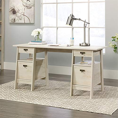 Sauder Trestle Executive Trestle Desk, Chalked Chestnut Finish #TOP1
