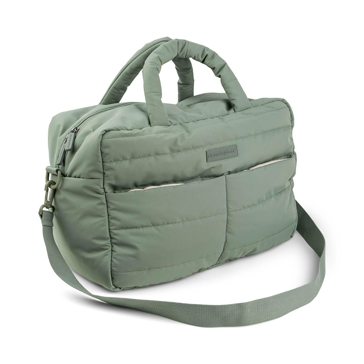 Done By Deer Quilted Changing Bag Green