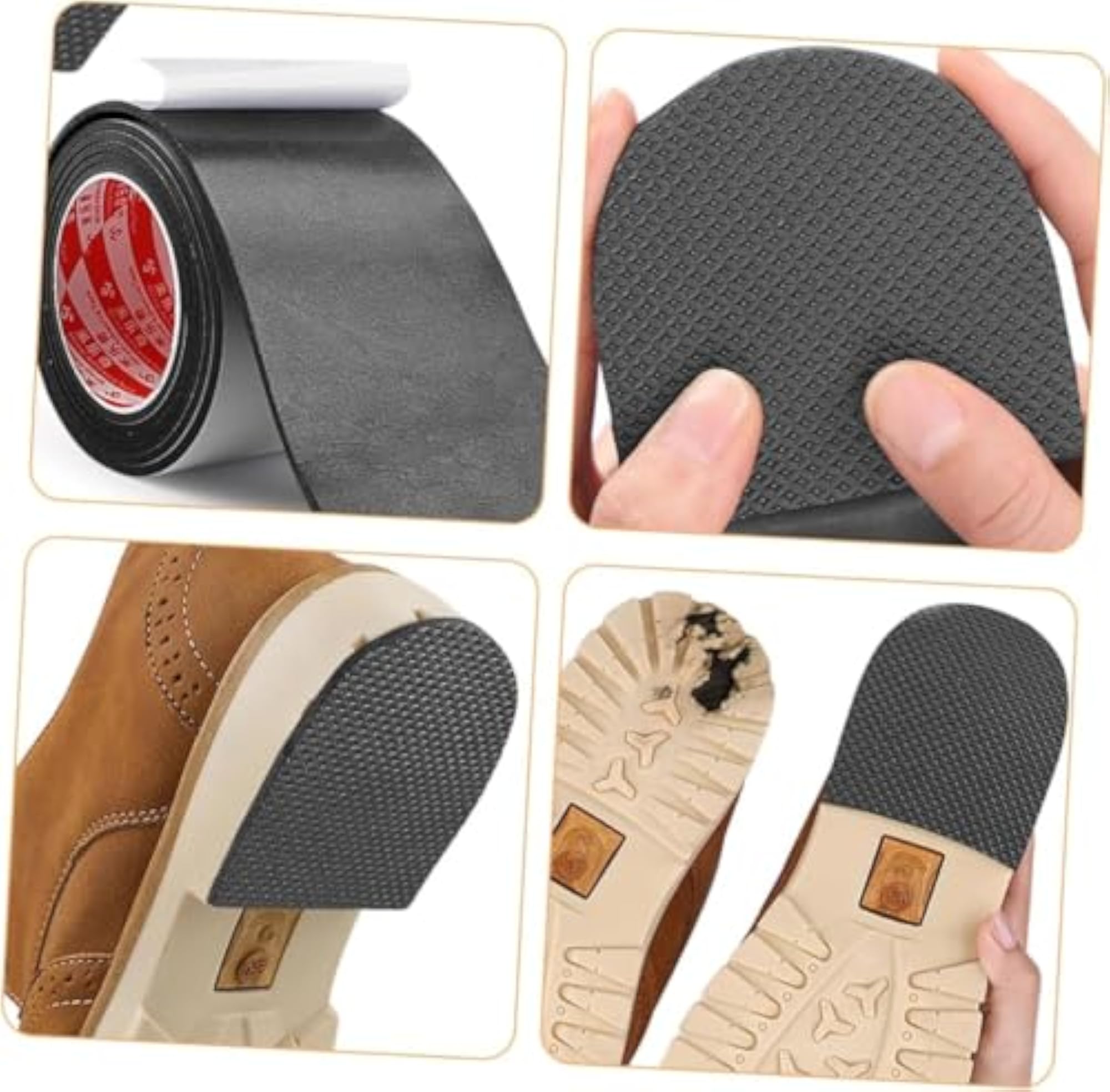 Sole Mute Sticker Tape Heel Repair Kit, Non-Slip Shoe Grip
