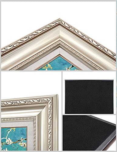 Decorarts - Blossoming Almond Tree, Vincent Van Gogh Classic Art. Giclee Prints Framed Art For Wall Decor. Framed Size: 36X30 #TOP3