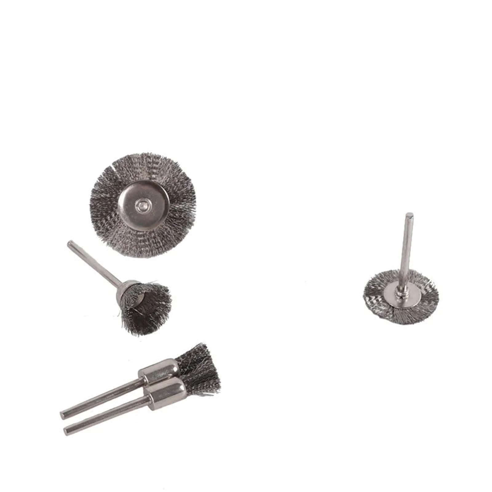 Cepillos de rueda cepillo alambre acero inoxidable, herramienta pulido 10 ~ 100mm diámetro vástago 6mm for accesorios Adecuado para lijar y limpiar