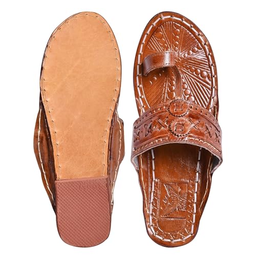 Image of Kolhapuri Chappal for Men|Kolhapuri Slippers for Men|Kolhapuri Shoes for Men|Leather Slippers for Men|Wedding Slippers for Men-A1