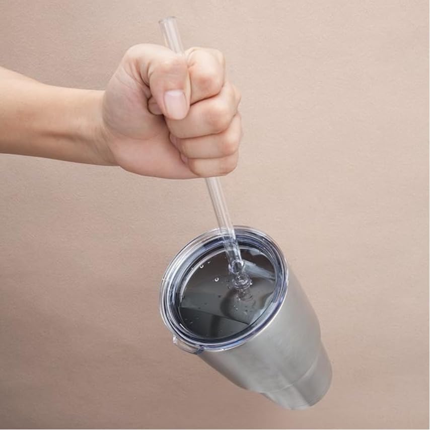 Spill Proof Lid With Straw For 30oz 42oz YETI Rambler, Tumbler, Ozark Trail cup and other brands Vacuum insulation stainless steel 30 oz Tumblers (30oz) - Image 3