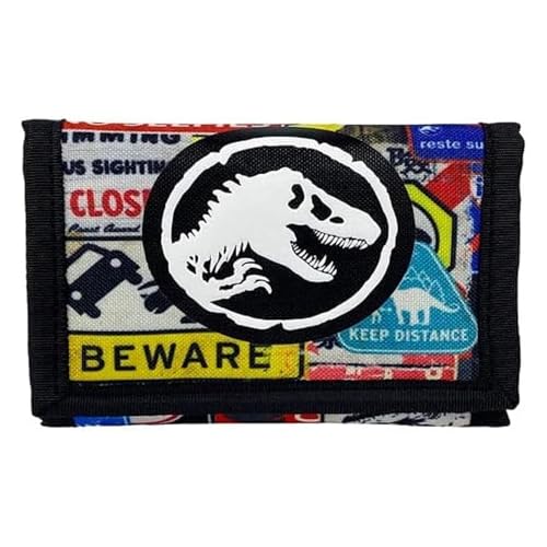 Jurassic World - Billetera, Monedero, Cartera, Complementos, Multicolor, Unisex, Producto Oficial (CyP Brands)