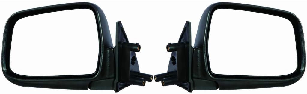 For Nissan Frontier 1998 99 00 01 02 03 2004 Door Mirror Driver and Passenger Side | Pair | Manual | Textured | Replacement For 96302-3S510, 96301-3S510 | NI1320139, NI1321139