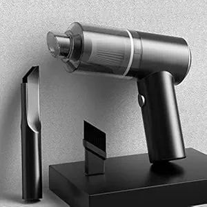 DADA Enterprise Vacuum Cleaner Dust Collection/Lighting 2 in 1 Car Vacuum Cleaner 120W High-Power Handheld Wireless Vacuum Cleaner Home Car Dual-Use Portable USB Rechargeable Set of 1 Black
