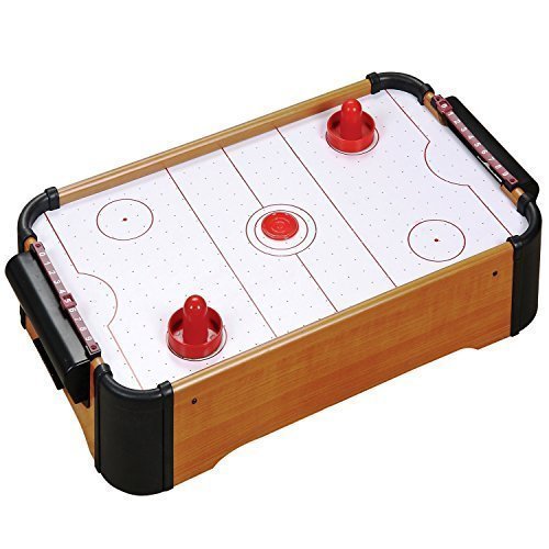 Preisvergleich Produktbild MINI TISCHPLATTE AIRHOCKEY SPIEL DRÜCKER-SCHEIBEN FAMILIE WEIHNACHTSGESCHENK ARCADE SPIELZEUG SPIELSET