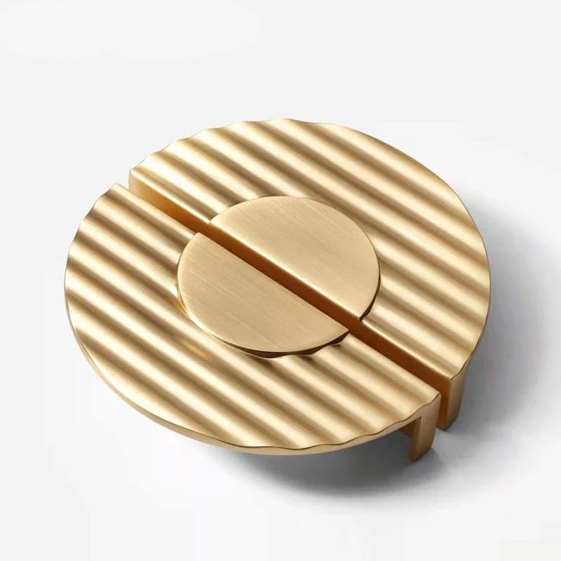 Indeed Zinc Alloy Half Circle Matt Black Finish Sun Design Drawer/Cabinet | Kitchen Drawer Cupboard Furniture Pulls Knob Hardware (Size: 2.5 Inch, Pack of 2) (Gold)-image-17