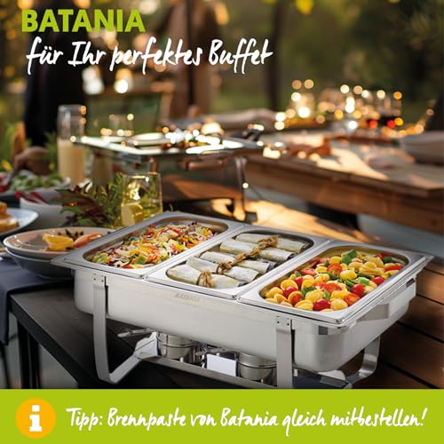 Batania 2 Chafing Dishes/Speisewärmer, 14-teilig, Gastronomiequalität, Edelstahl – Robuste Wärmebehälter für Buffet, Catering und Grillabende – Bild 5