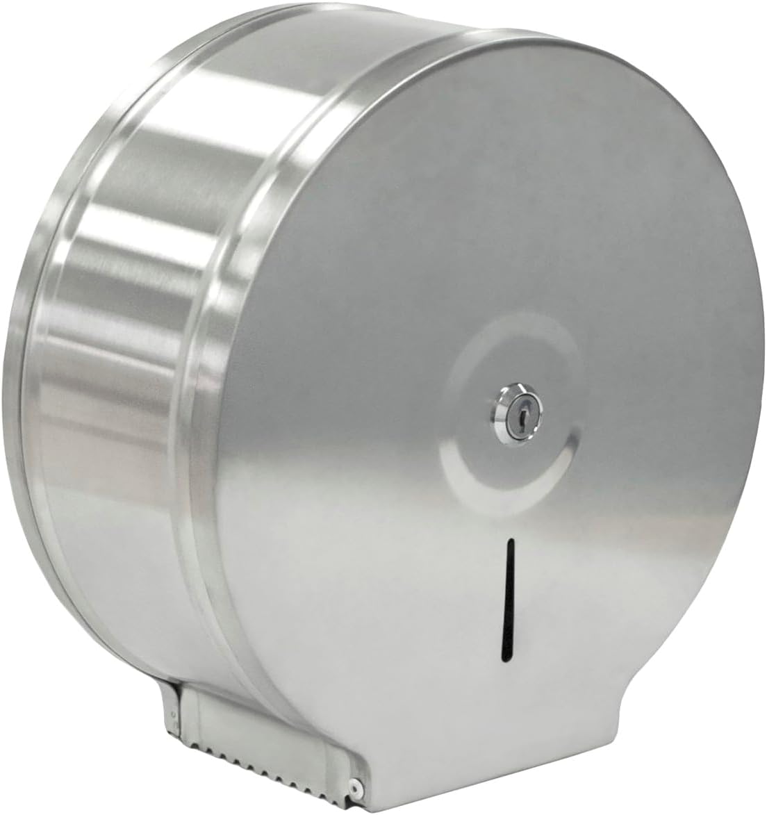 Mini Jumbo Toilet Roll Dispenser - Paper Toilet Tissue Holder - Brushed Stainless Steel Finish