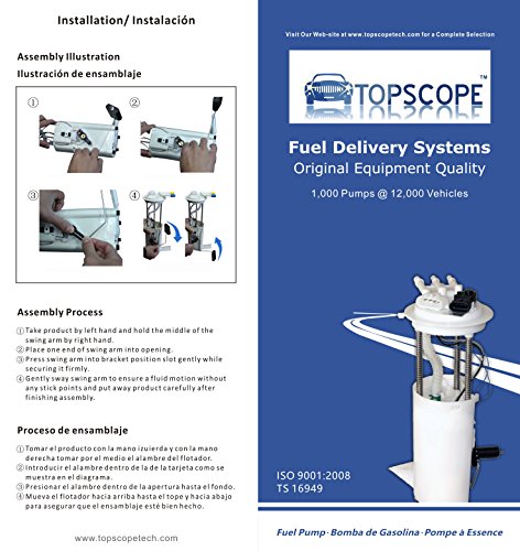 Topscope Fp3950M - Fuel Pump E3950M Fits 1999 2000 Chevy Cavalier Pontiac Sunfire 1998 1999 Chevy Malibu Oldsmobile Cutlass 1999 Oldsmobile Alero #TOP6