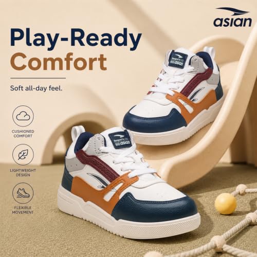 Image of ASIAN Men's MEXICO-11 Casual Sneaker Shoes with Synthetic Upper Lightweight Comfortable Mid Top Sneaker Shoes for Men's & Boy's