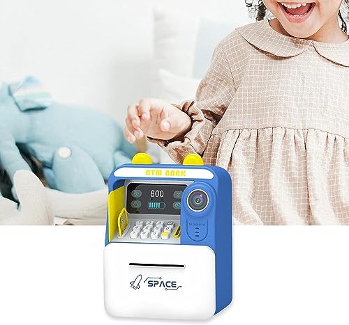 Image of Magicwand FACE Recognition Musical Money Safe Kids Piggy Savings Bank with Personal ATM Card【Pack of 1】【Blue】