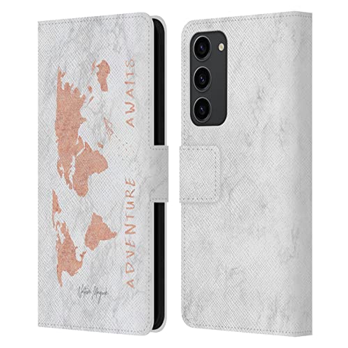 Étui Portefeuille Samsung Galaxy S23+ 5G Nature Magick en Cuir Rose Gold