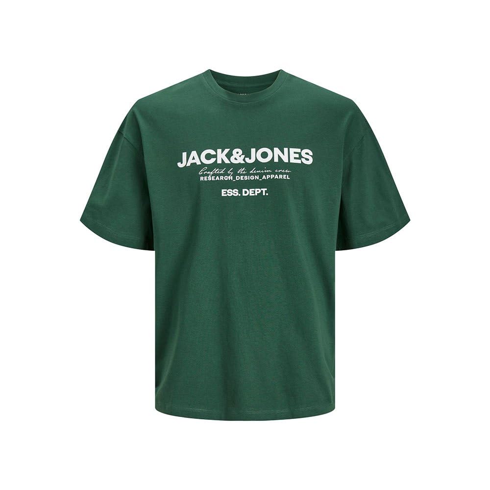 JACK & JONES JJGALE Tee SS O-Neck, dunkelgrün, XXL