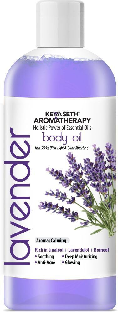 Lavender Body Oil for Skin Balancing & Deep Moisture | Lightweight Quick-Absorbing Oil | Soothing Care for Acne-Prone Skin, Redness & Dryness | Improves Texture & Glow-image-38