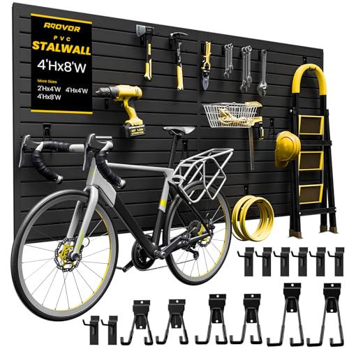 AQOVOR SlatWall with 16 Hooks