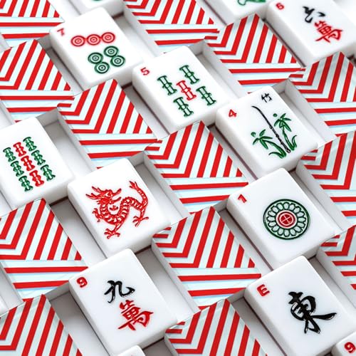 Juego de Mahjong Americano Con 166 Fichas Acrílicas miniatura 4