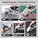 Cordless Electric Scissors 4V Rechargeable Rotary Cutter | Powerful Fabric, Cardboard & Carpet Cutting Tool | Electric Box Cutter For Crafting, Sewing & Diy Projects With Extra Blade & Storage Bag