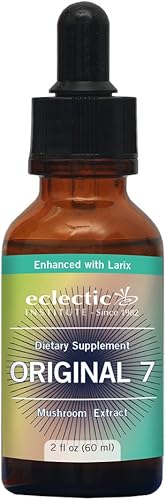 ECLECTIC INSTITUTE 7 hongos originales sin OMG  Apoyo inmunológico, extracto líquido sin gluten  2 fl oz (2.0 fl oz)