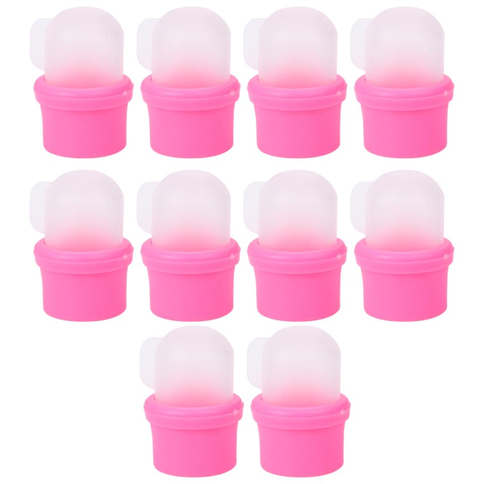 POPETPOP 20Pcs Nail Soaker Covers Reusable Nail Polish Removing Caps for Gel Polish Removal Comfortable Manicure Tools for Home and Salon Use