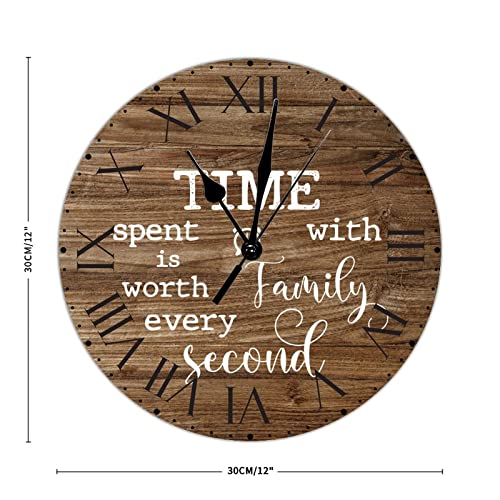 Horloge murale avec message familial pour célébrer chaque seconde avec vos proches - 3