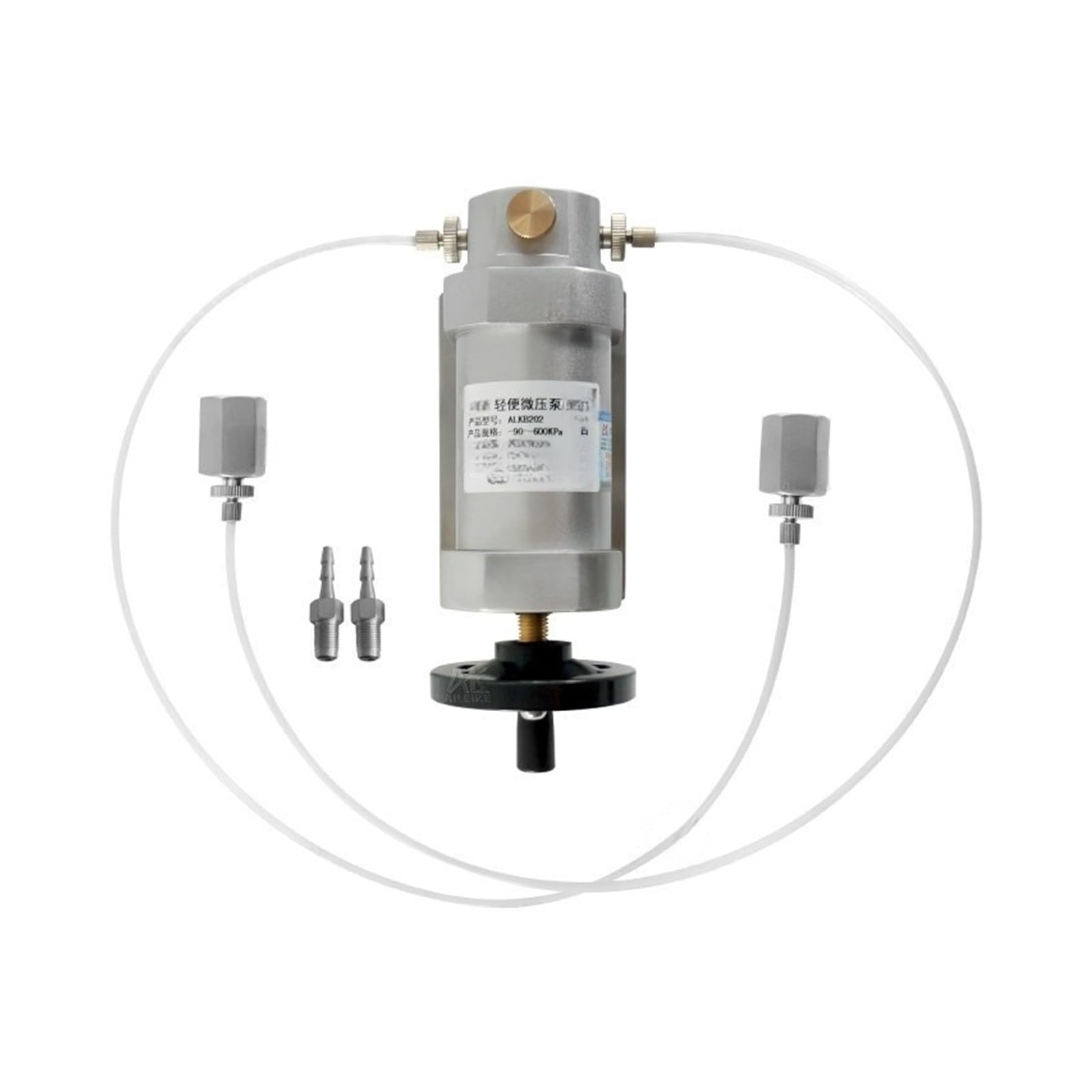 ALKB202 Tragbare Mikro-Druckpumpe, -90–600 kPa Drucksensor-Kalibrierung, tragbare Luftquelle(0~30kPa)