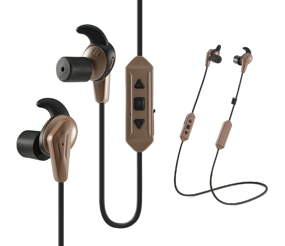Omana Tappi per le orecchie elettroniche con cancellazione del rumore Bluetooth 5.3 Earpods Protezione dell'udito Auricolari per Caccia/Tattico/Tiro/Militare/Eventi Musicali/Costruzioni/Concerti