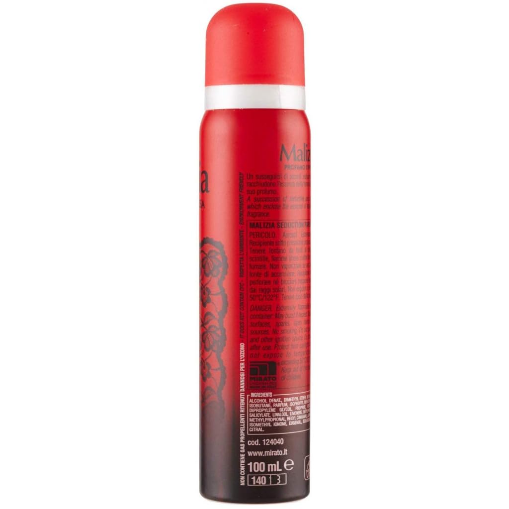 12 deodorante MALIZIA Donna Passion Seduction Profumo, deodorante spray da donna, 100 ml + portachiavi gratuito Beni Culinari