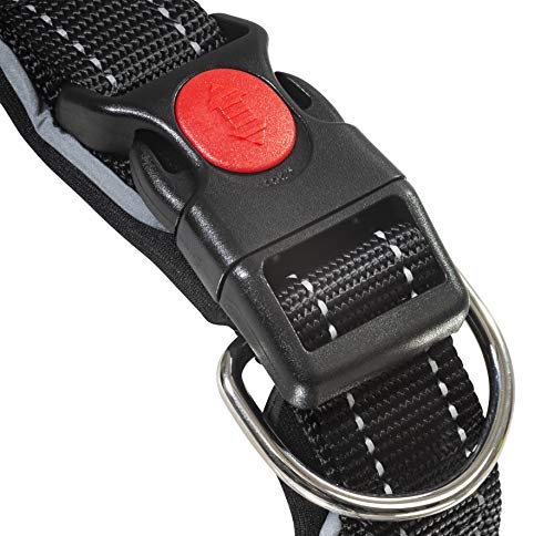 Armored Tech Dog Control Halsband mit integrierter Kurzleine (XS - Halsumfang 31-35 cm, schwarz)