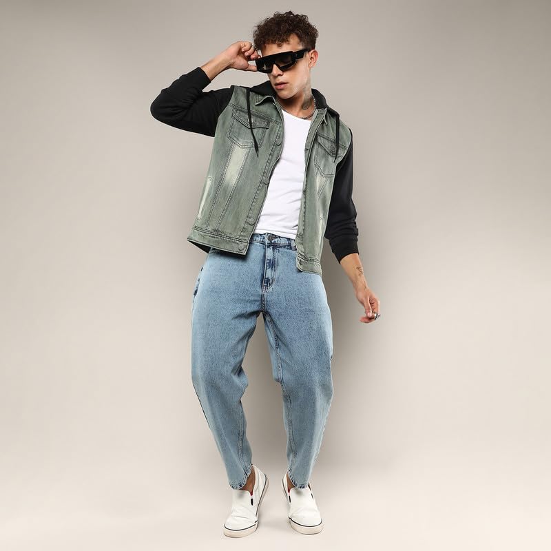Image of CAHOOT Men's Fur-Lined Suede Bomber Jacket For Casual Wear | High Neck | Long Sleeve | Zipper Closure | Jacket Crafted With Comfort Wear For Everyday Wear