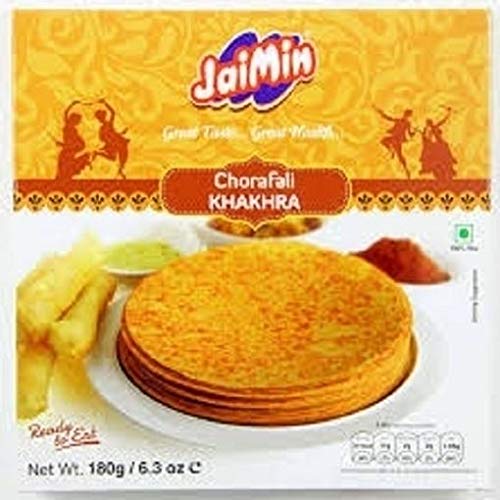 Jaimin Chorafali Khakhra - (mixed spices & wheat flavour wheat snack) - 180g - (pack of 4)