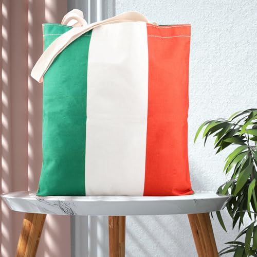 Bolso tote con bandera de Italia, regalo para amantes de Italia, ideal para viajes y compras miniatura 6