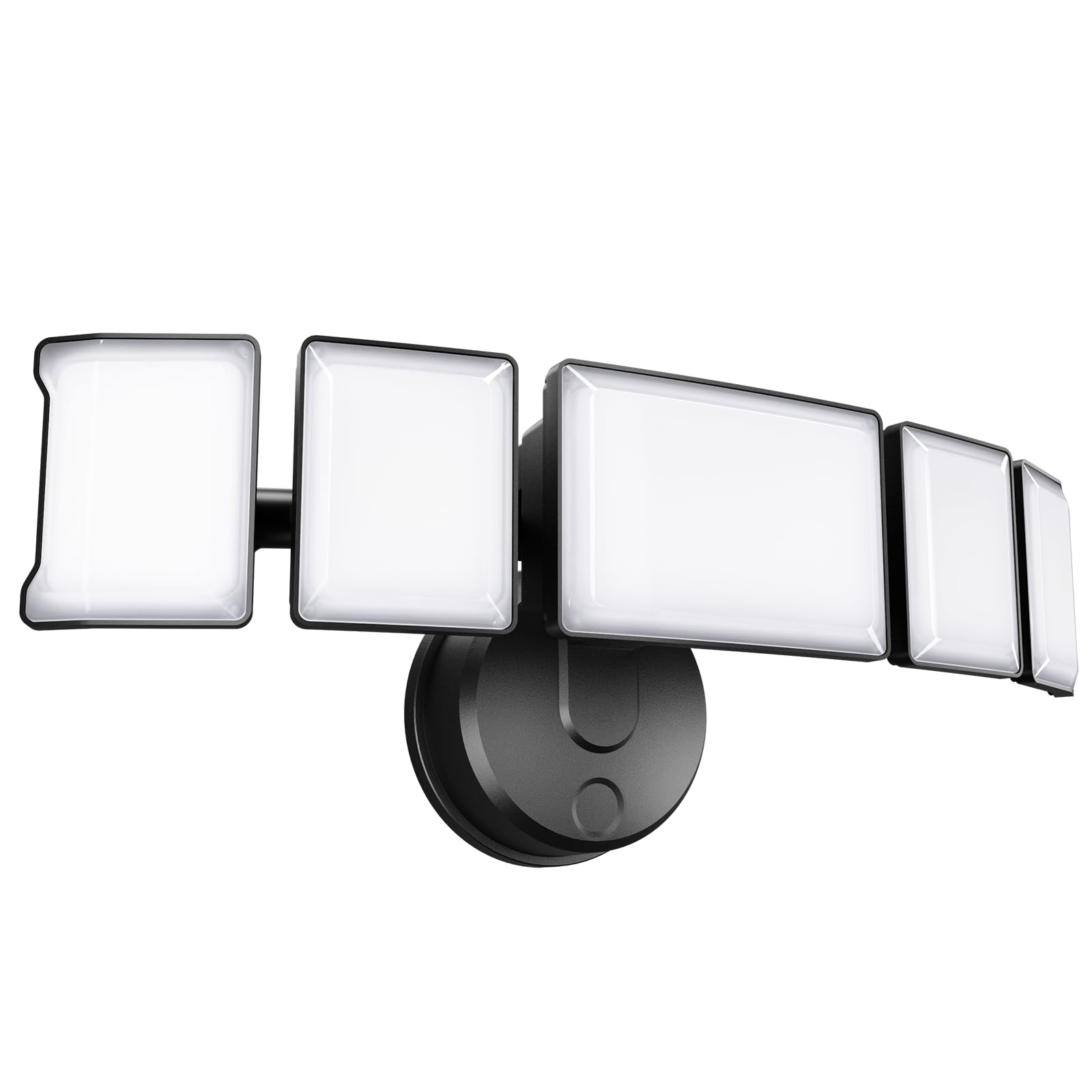 130W Flood Light Outdoor, Switch Controlled 13000LM LED Security Light, IP65 Waterproof Outside Floodlight with 5 Adjustable Heads, 6500K Exterior Flood Light Fixture Wired for House Yard Black