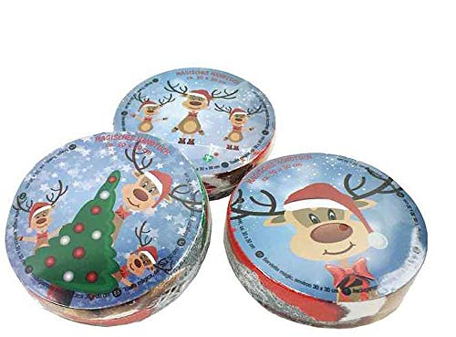 itsisa Magisches Handtuch Rentier Ole (3er Set) Wichtelgeschenk, Adventskalenderfüllung etc.