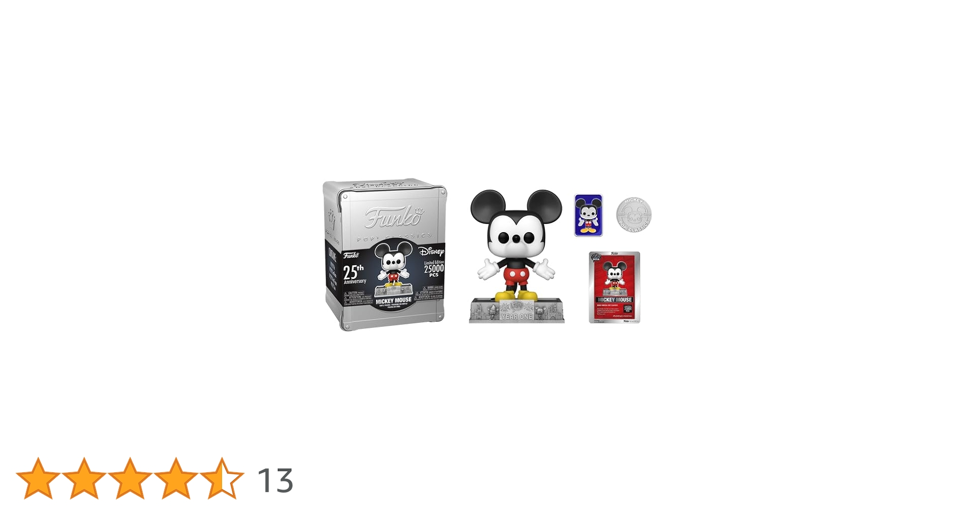 Miki 25th ANIVERSARY COLLECTION Funko 25th Anniversary Mickey Mouse (Sealed)/ 25000 Pieces